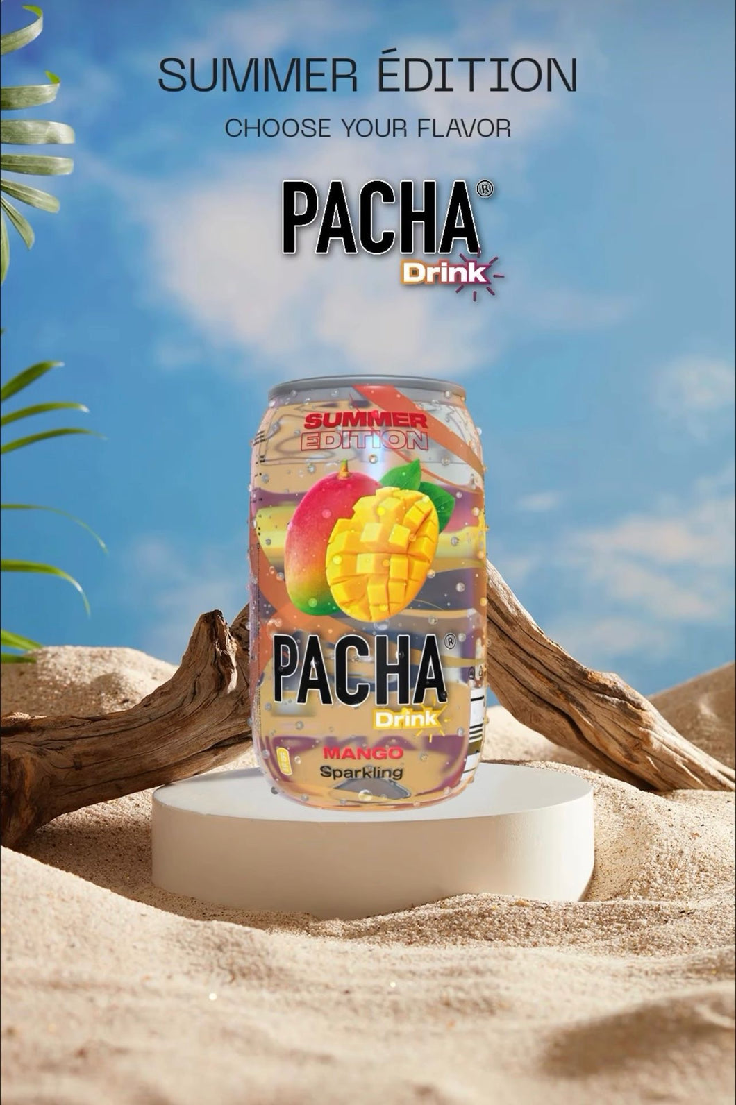 Mango case of 24 Cans - Pacha Summer Edition